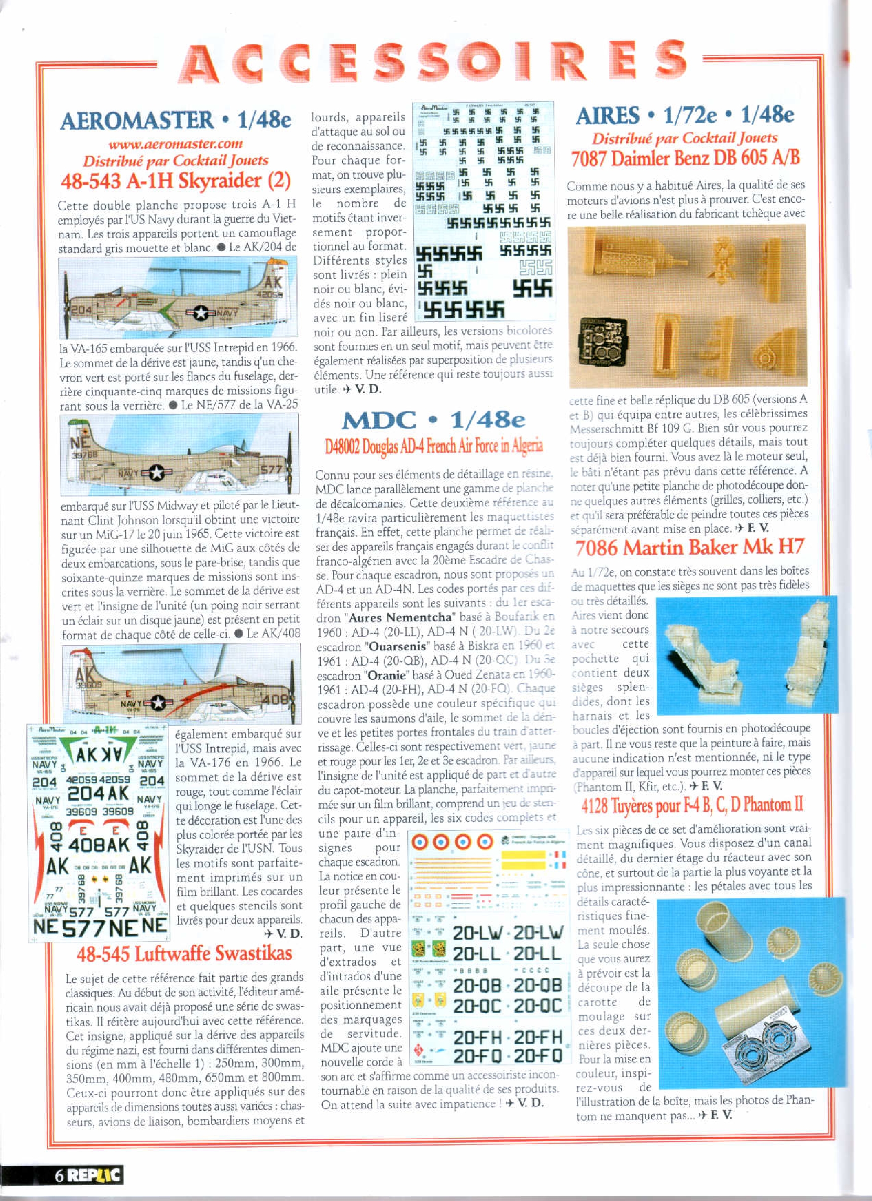 Replic 130 - Firefly MK I, Super Mystere B2, Fokker Dr I, Jean Demozay